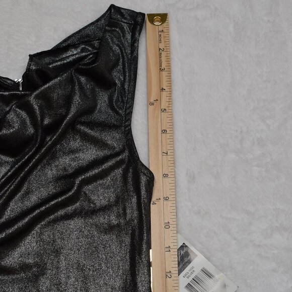 South Pole Liquid Shine Tunic Sz M Metallic Party Cocktail Holiday Y2K 90s Retro - Picture 12 of 16